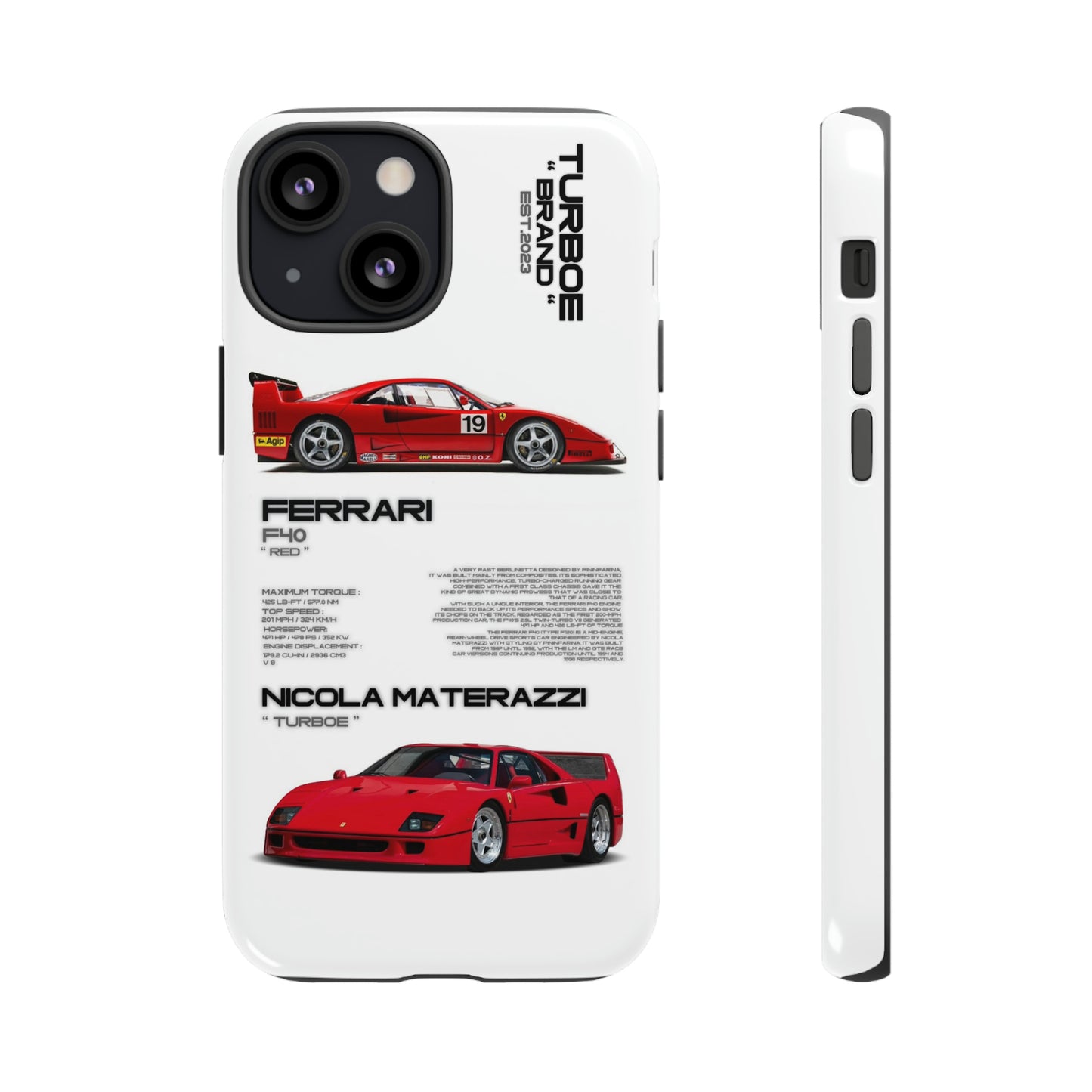 TURBOE FERRARI F40 PHONE CASES