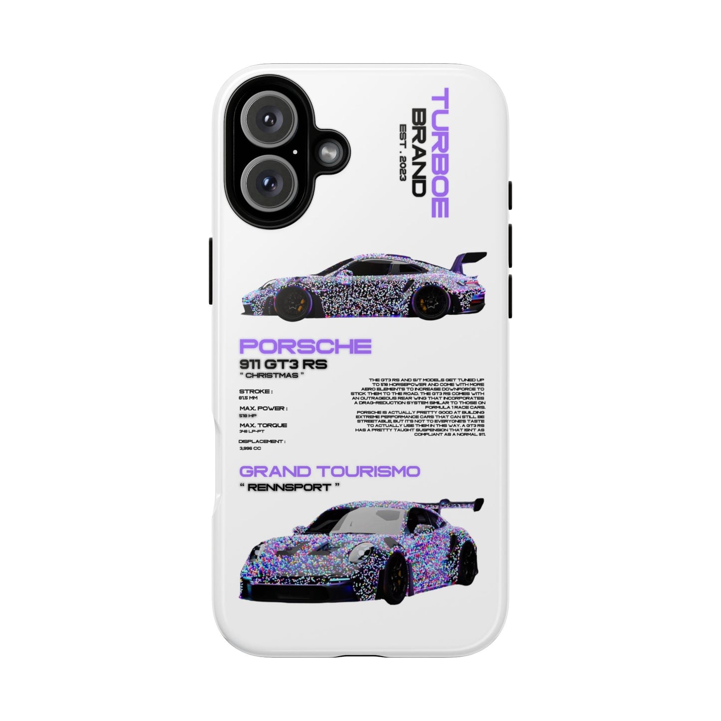 CHRISTMAS PORSCHE GT3 RS PHONE CASES