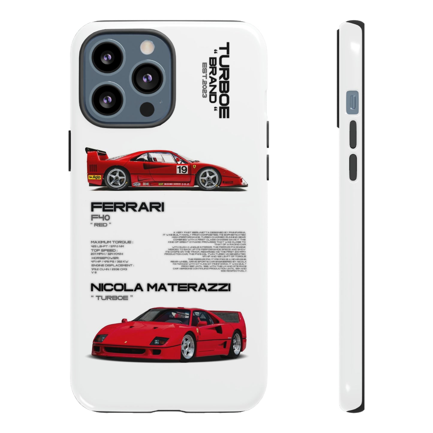 TURBOE FERRARI F40 PHONE CASES