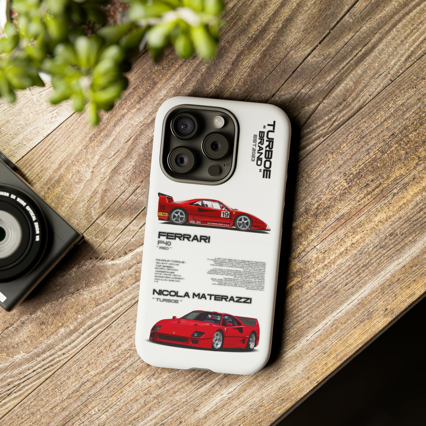 TURBOE FERRARI F40 PHONE CASES