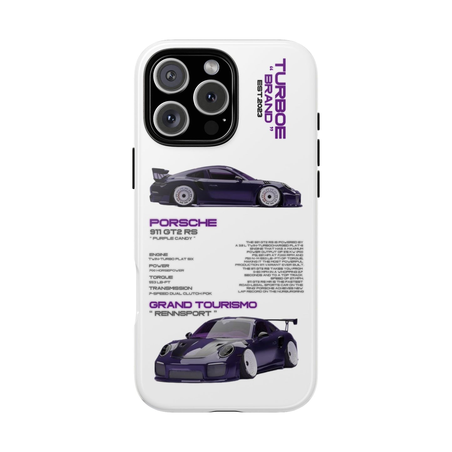 TURBOE PORSCHE GT2 RS PHONE CASES