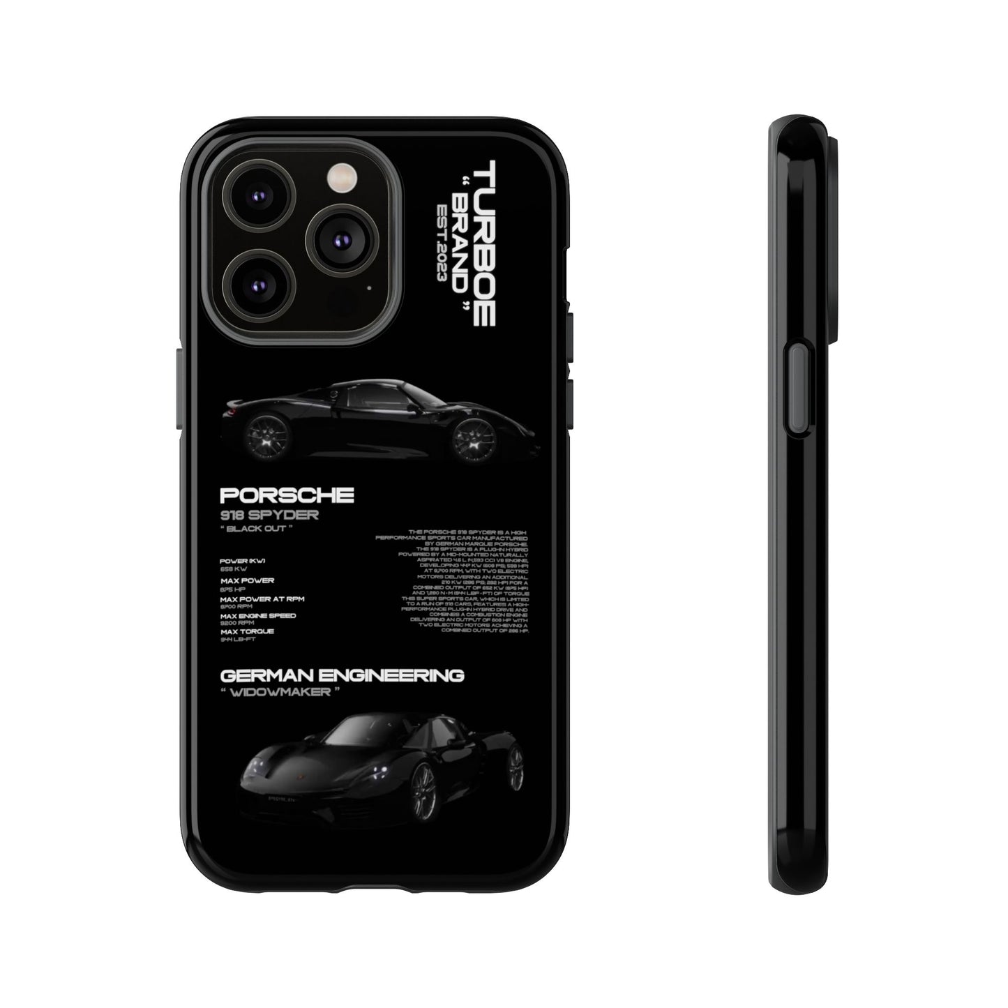 TURBOE PORSCHE SPYDER 918 PHONE CASES