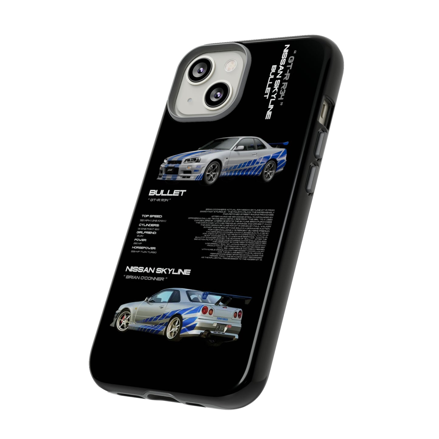 TURBOE BULLIT NISSAN GTR R34 PHONE CASES