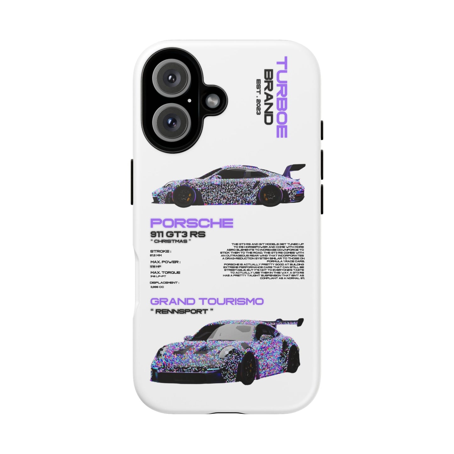 CHRISTMAS PORSCHE GT3 RS PHONE CASES
