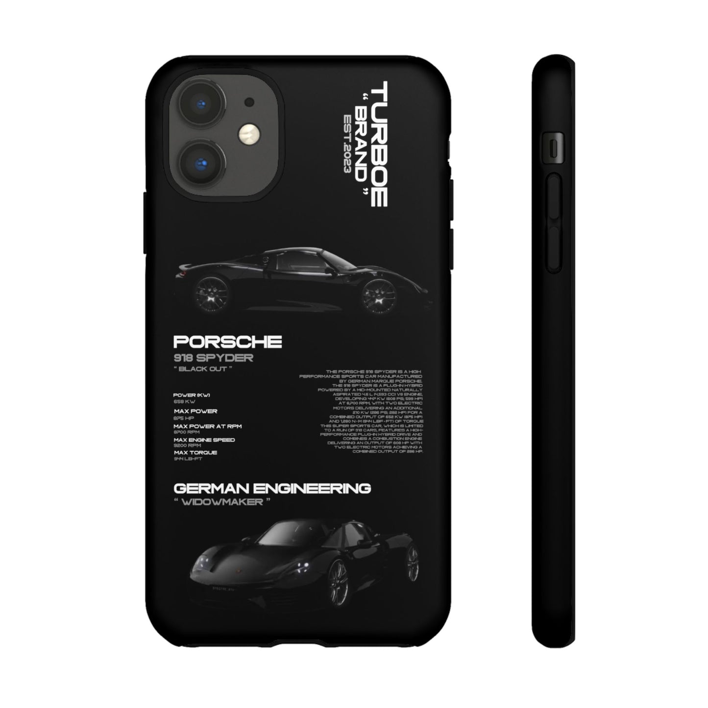 TURBOE PORSCHE SPYDER 918 PHONE CASES