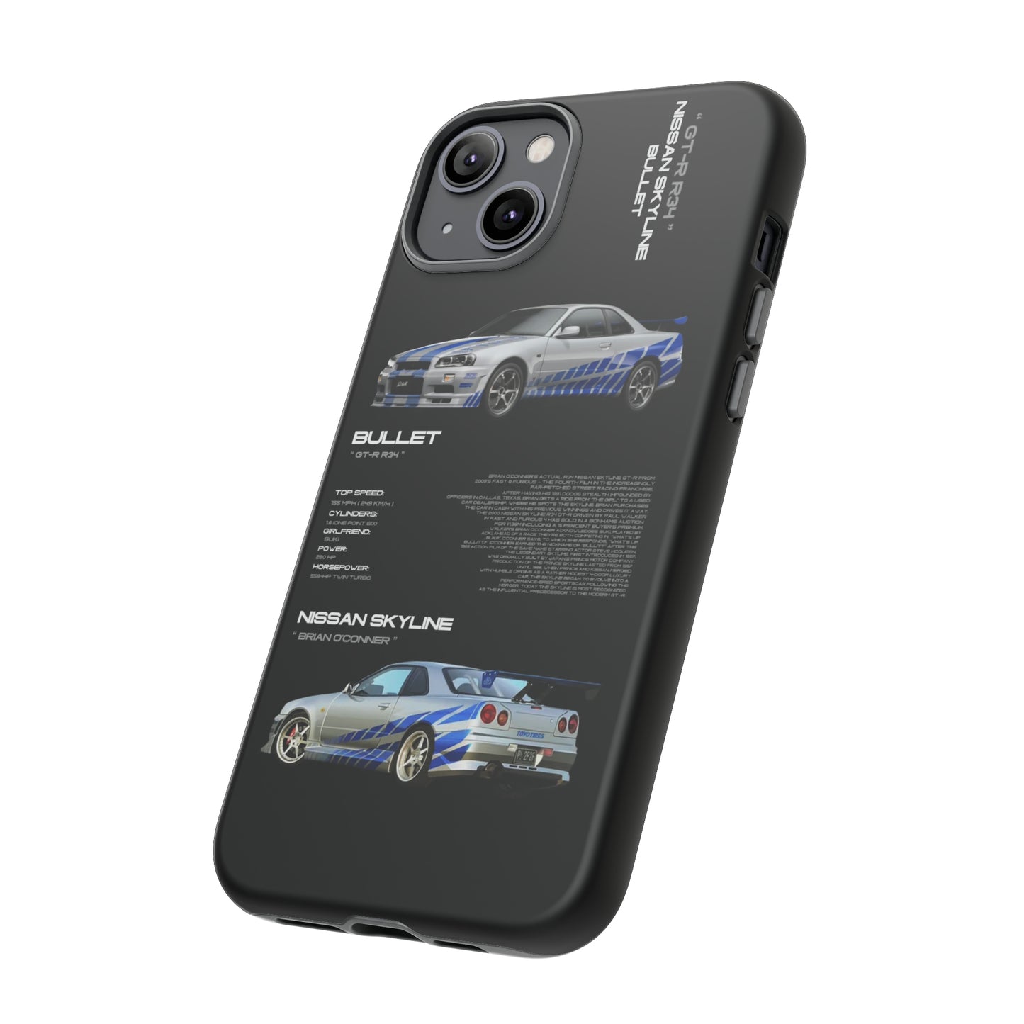 TURBOE BULLIT NISSAN GTR R34 PHONE CASES