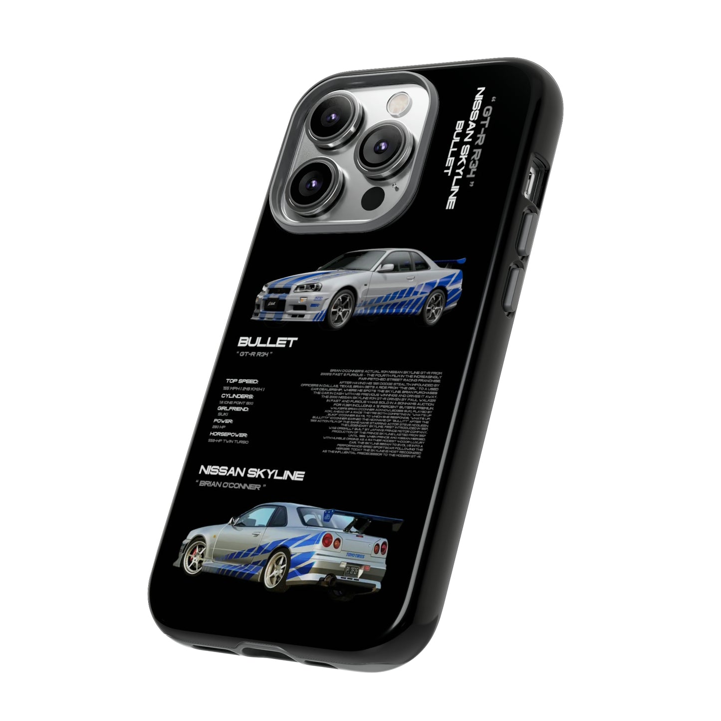 TURBOE BULLIT NISSAN GTR R34 PHONE CASES