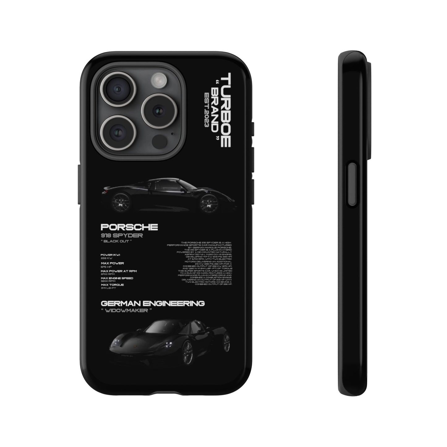 TURBOE PORSCHE SPYDER 918 PHONE CASES