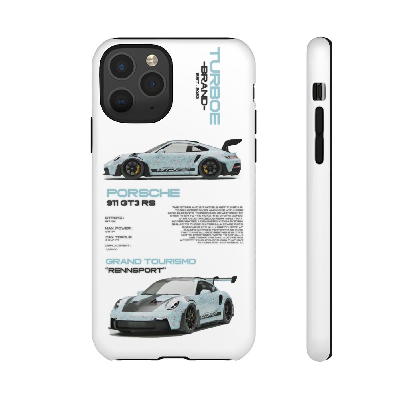 TURBOE PORSCHE GT3 RS PHONE CASES