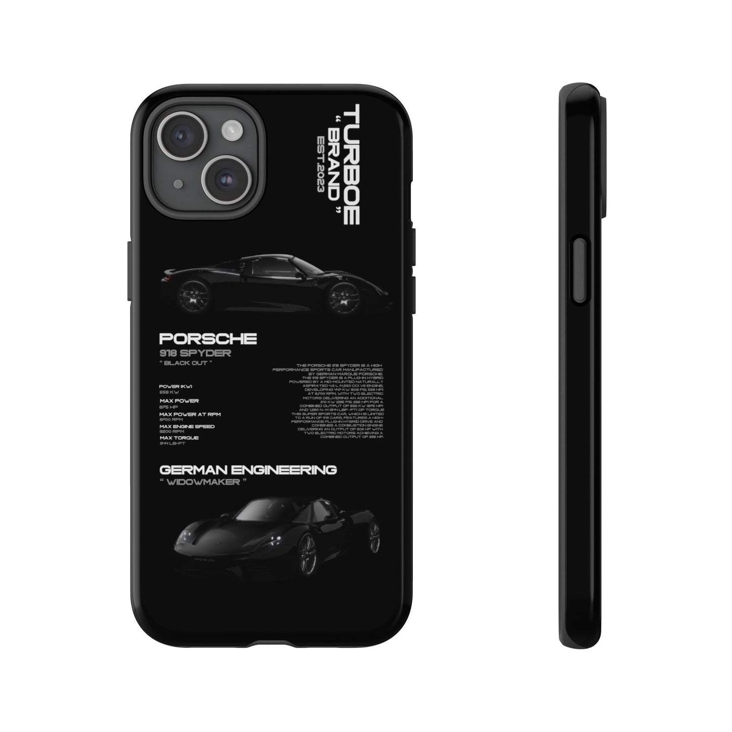 TURBOE PORSCHE SPYDER 918 PHONE CASES