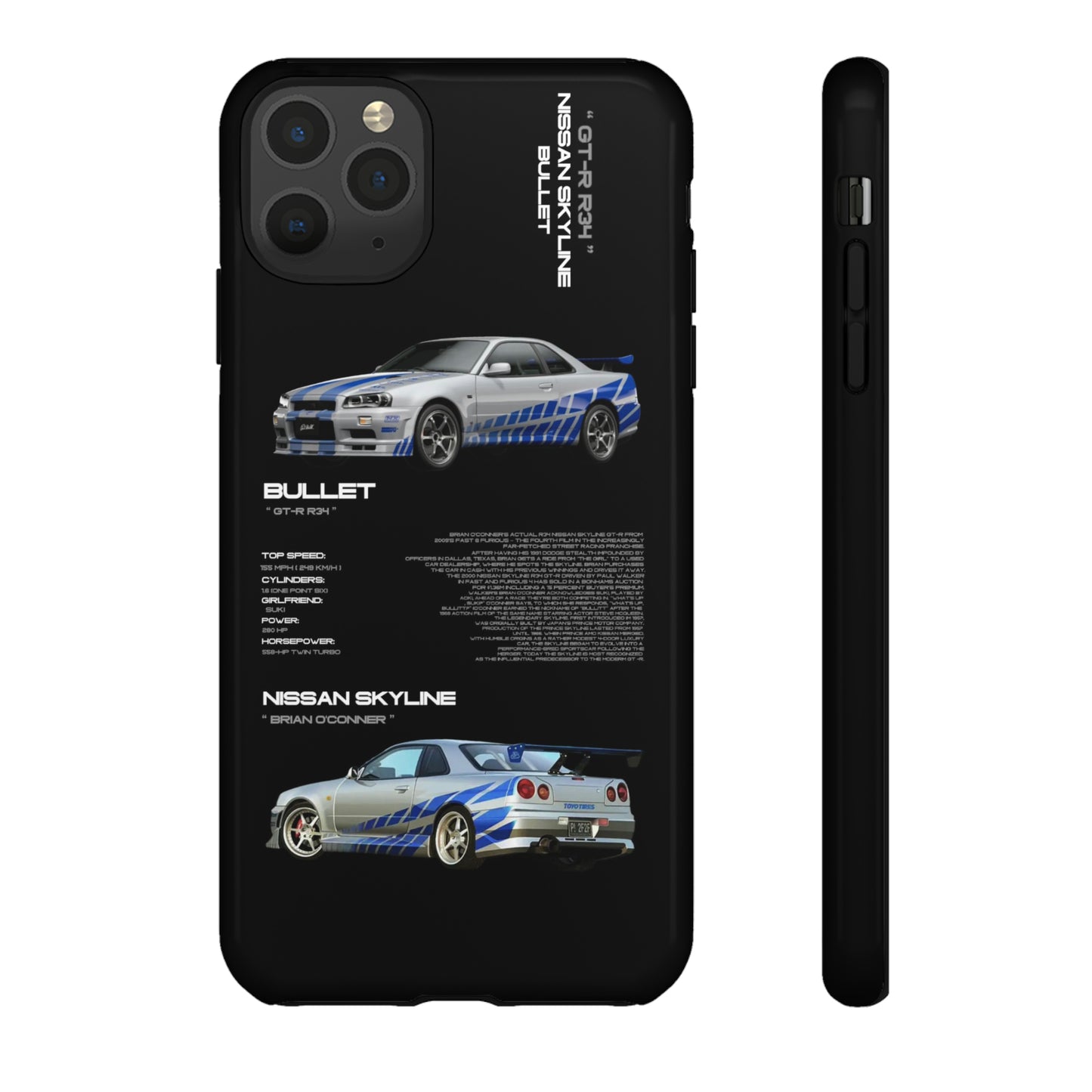 TURBOE BULLIT NISSAN GTR R34 PHONE CASES