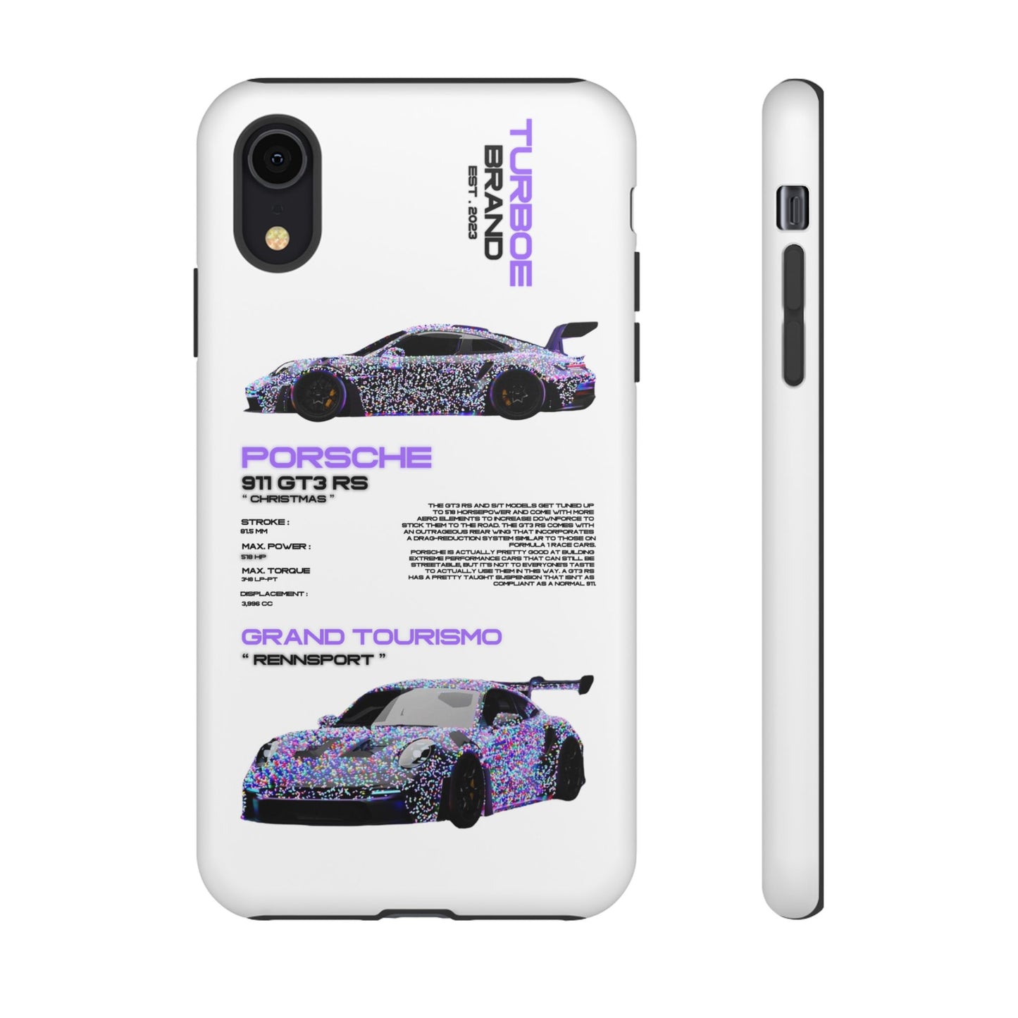 CHRISTMAS PORSCHE GT3 RS PHONE CASES