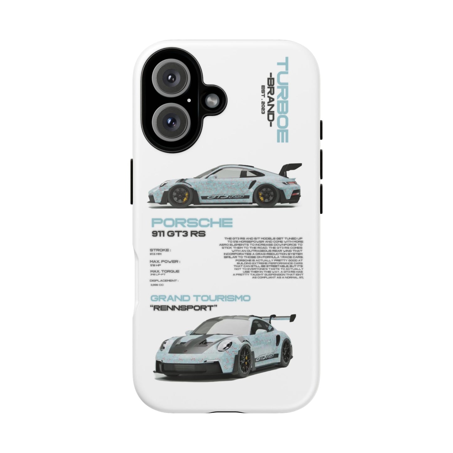 TURBOE PORSCHE GT3 RS PHONE CASES