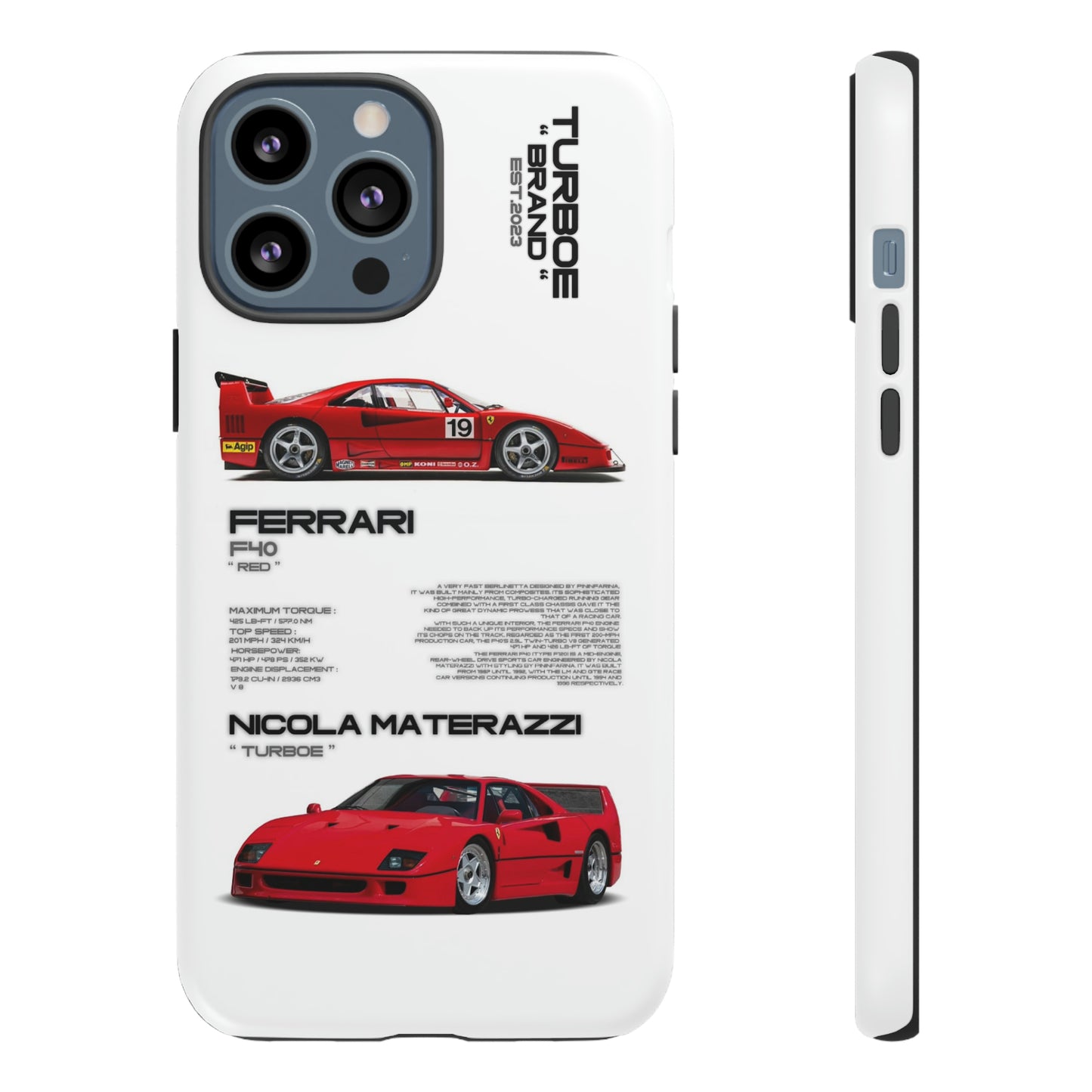 TURBOE FERRARI F40 PHONE CASES