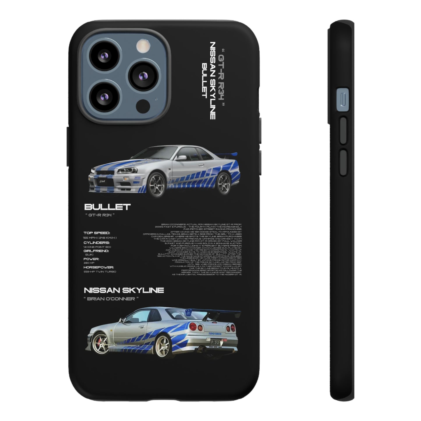 TURBOE BULLIT NISSAN GTR R34 PHONE CASES