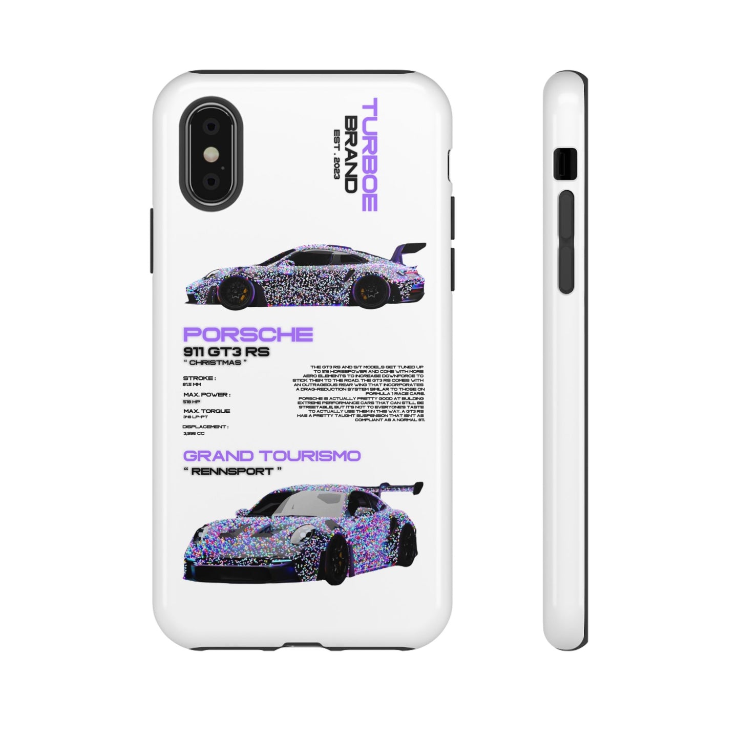 CHRISTMAS PORSCHE GT3 RS PHONE CASES