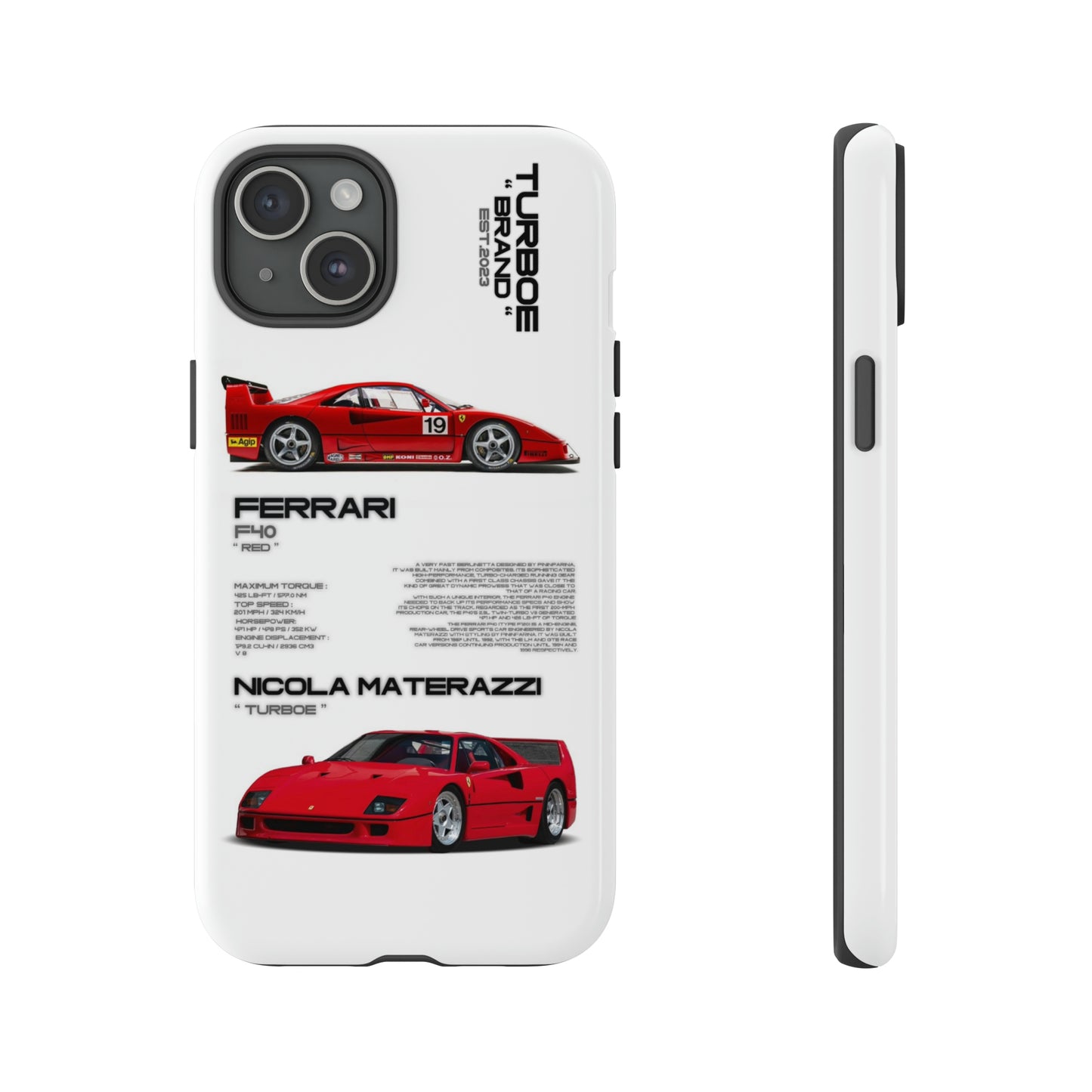 TURBOE FERRARI F40 PHONE CASES