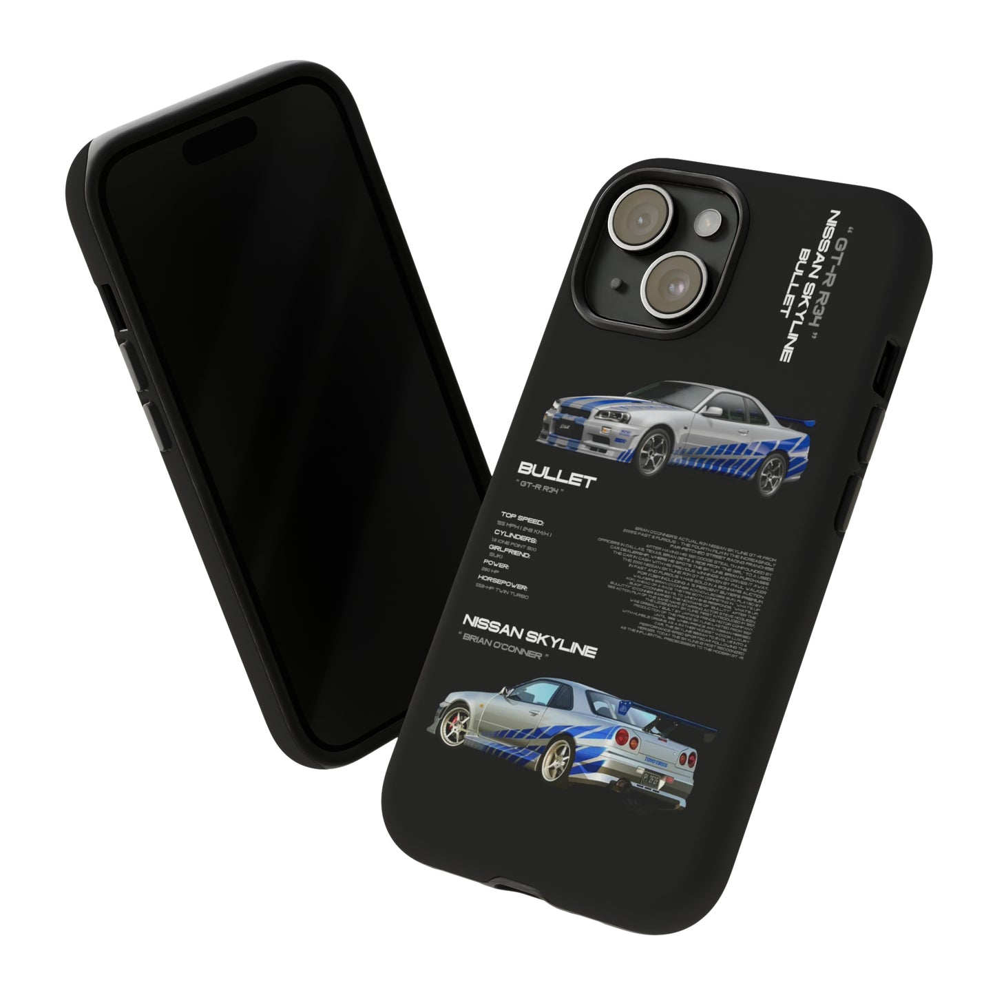 TURBOE BULLIT NISSAN GTR R34 PHONE CASES