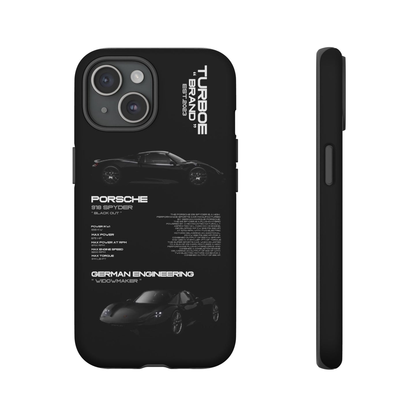 TURBOE PORSCHE SPYDER 918 PHONE CASES