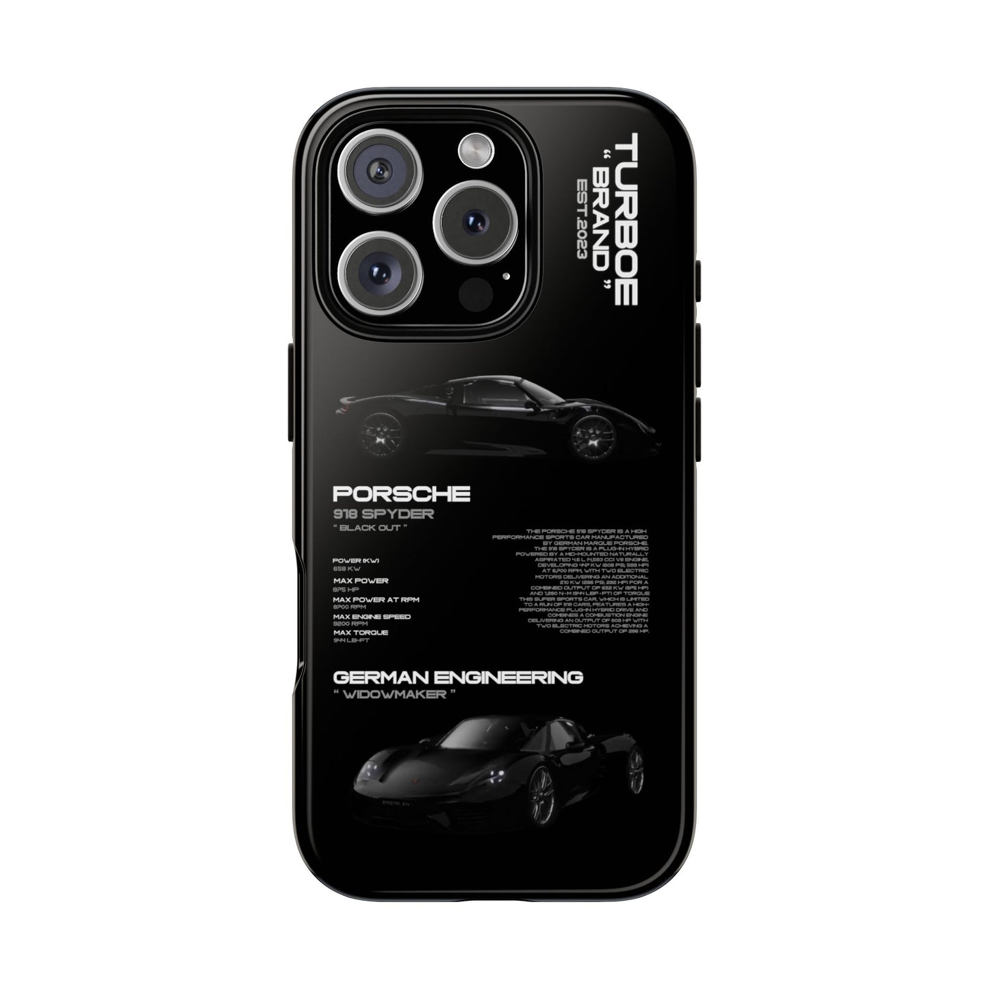 TURBOE PORSCHE SPYDER 918 PHONE CASES