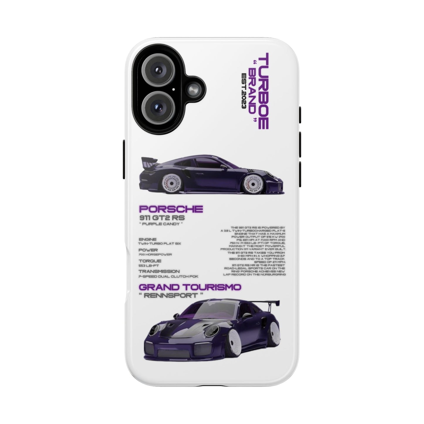 TURBOE PORSCHE GT2 RS PHONE CASES