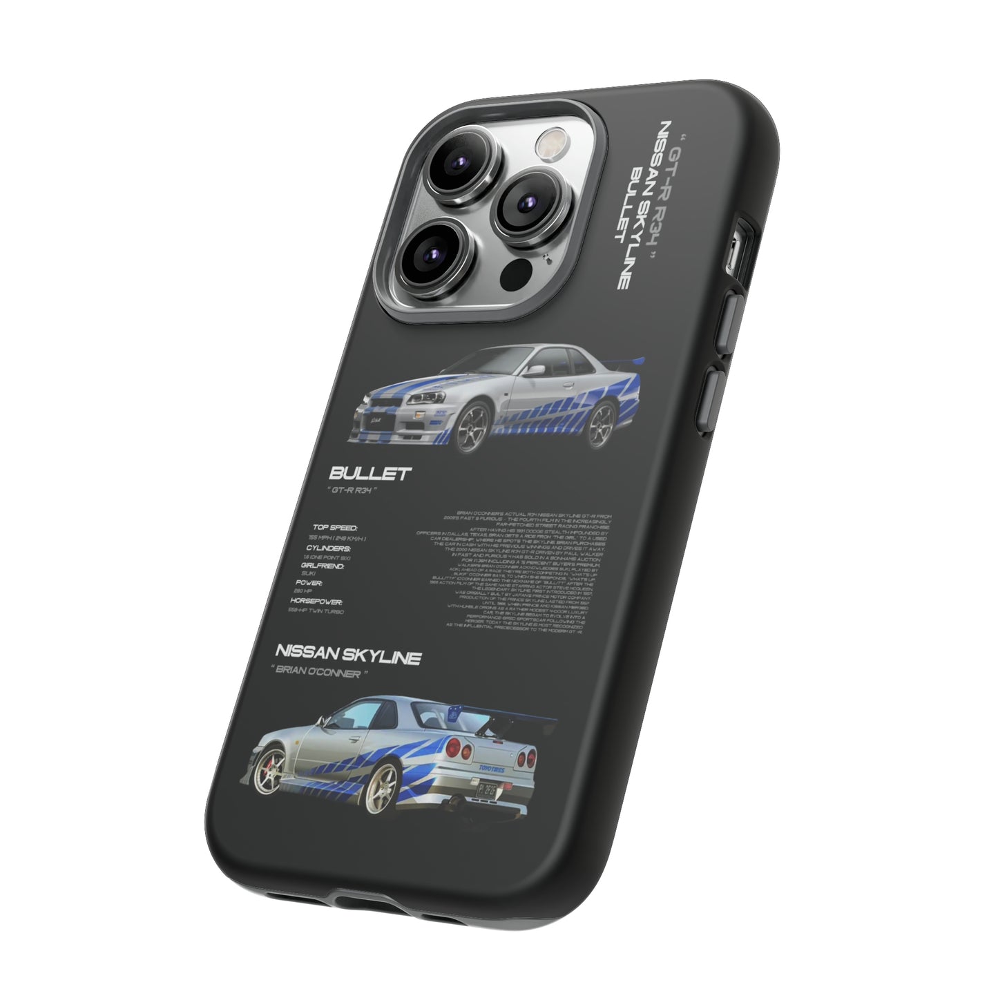 TURBOE BULLIT NISSAN GTR R34 PHONE CASES