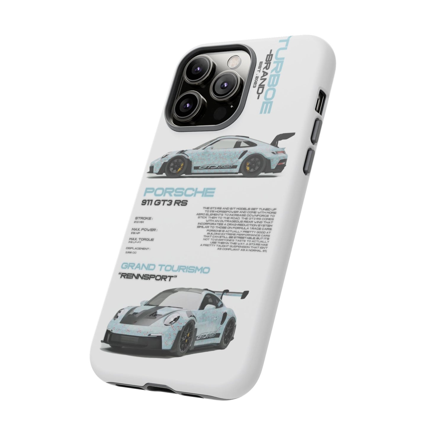 TURBOE PORSCHE GT3 RS PHONE CASES