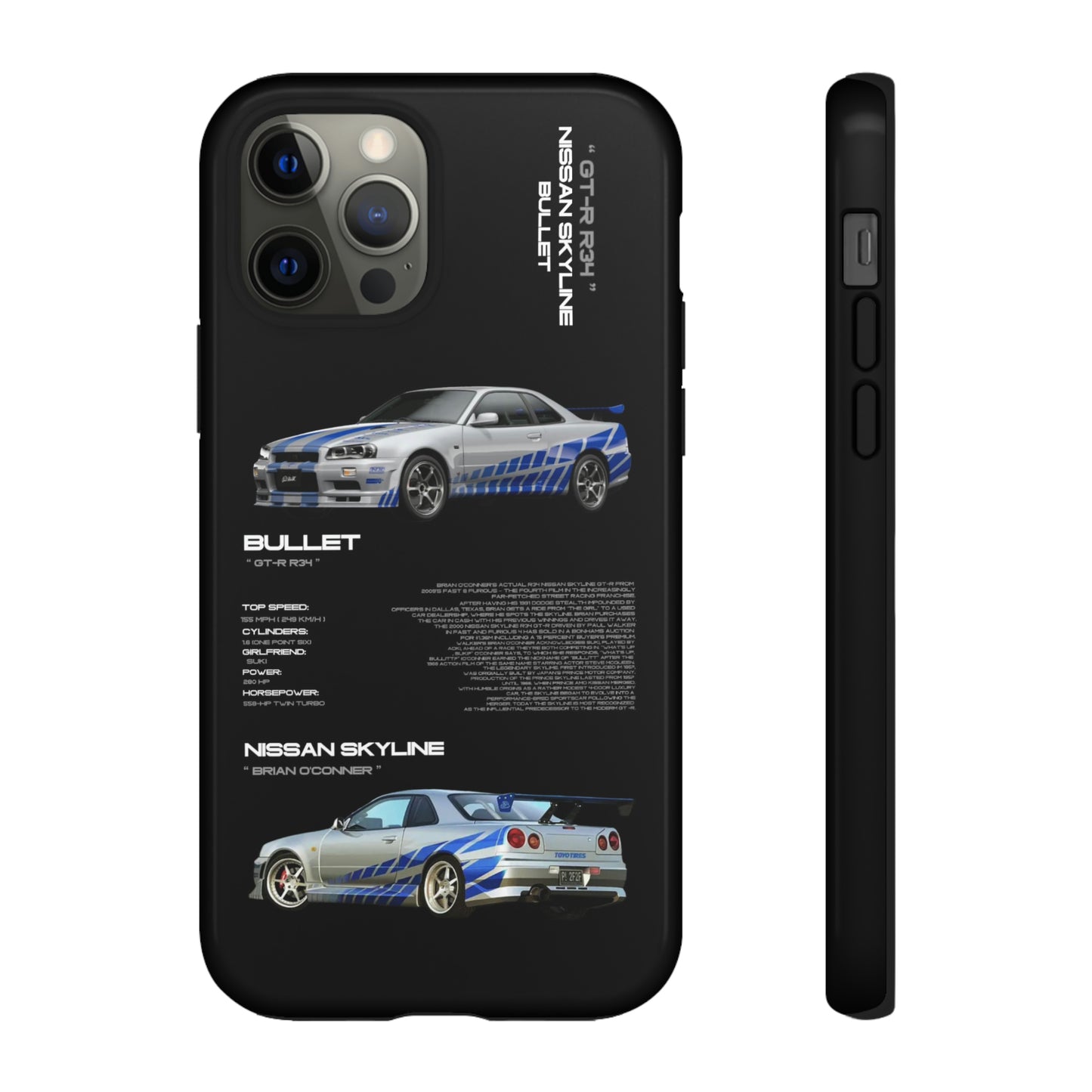 TURBOE BULLIT NISSAN GTR R34 PHONE CASES