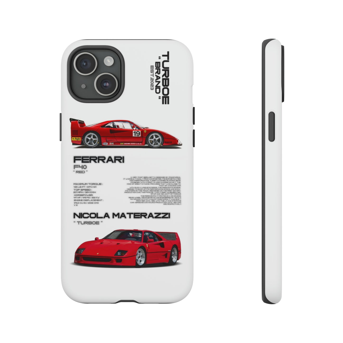 TURBOE FERRARI F40 PHONE CASES