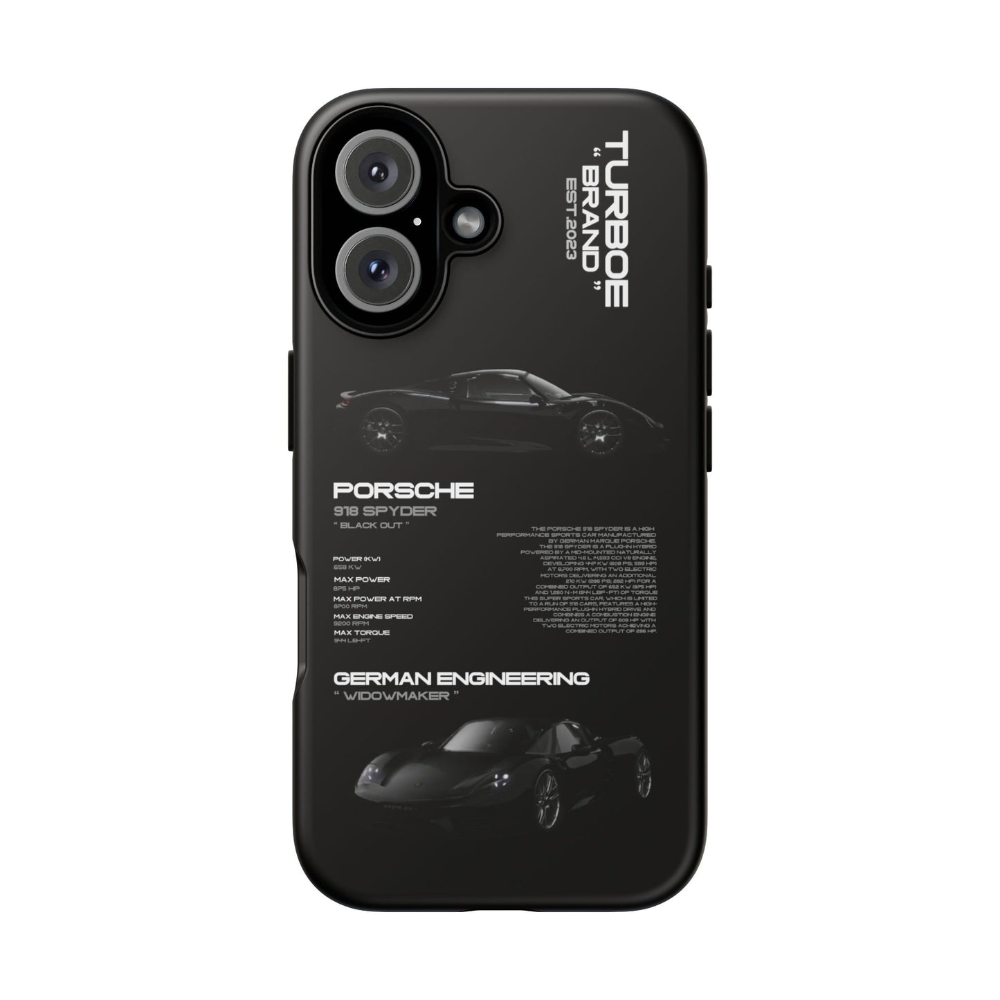 TURBOE PORSCHE SPYDER 918 PHONE CASES
