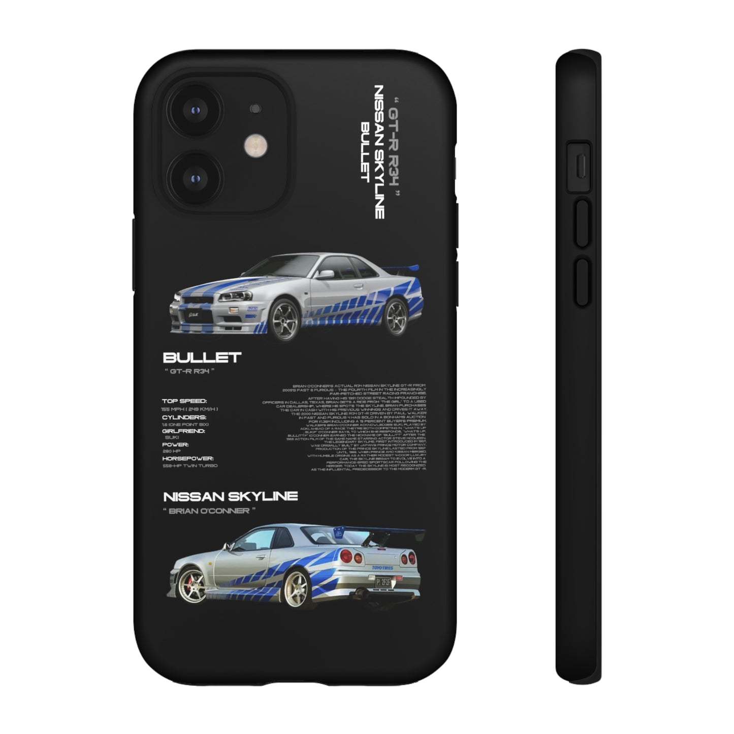 TURBOE BULLIT NISSAN GTR R34 PHONE CASES