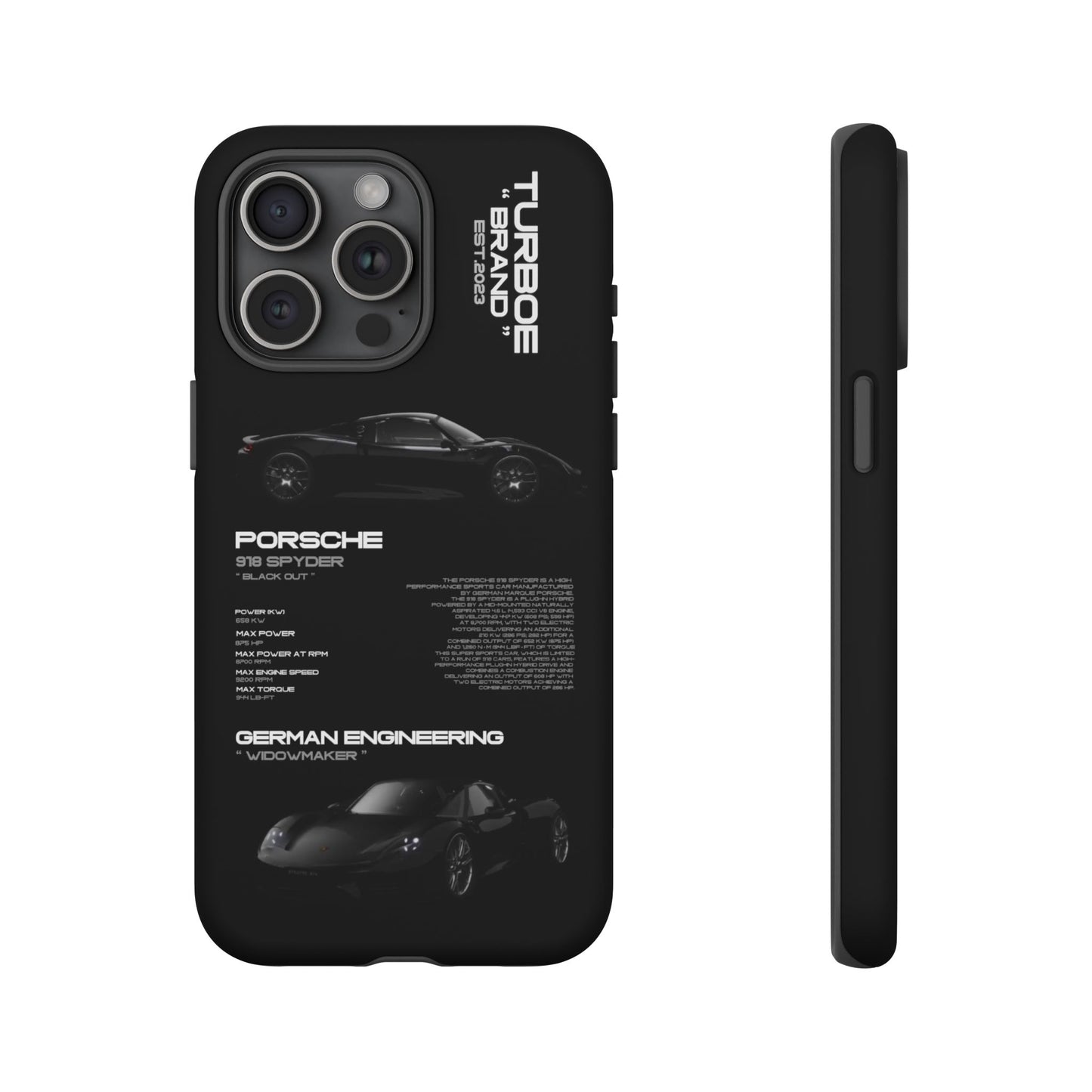 TURBOE PORSCHE SPYDER 918 PHONE CASES