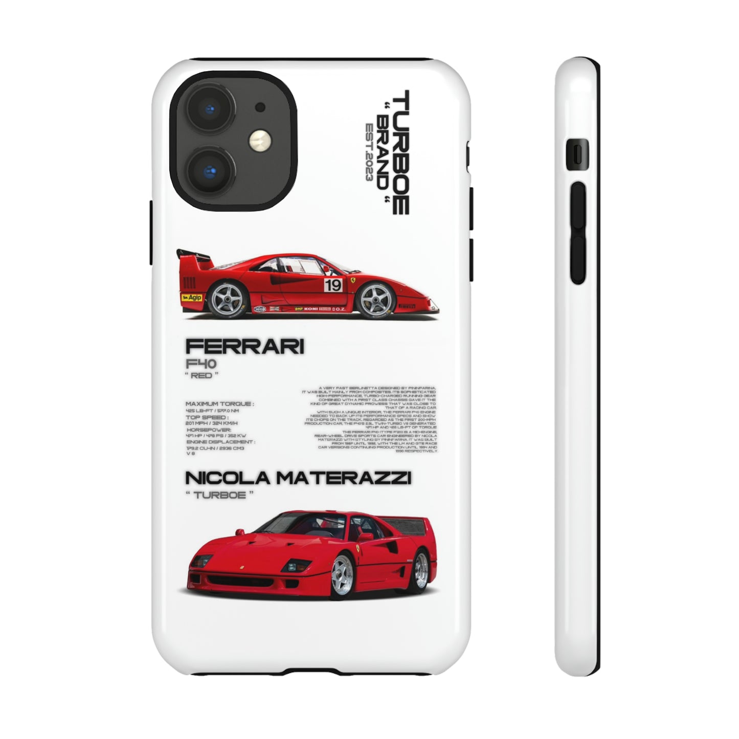 TURBOE FERRARI F40 PHONE CASES