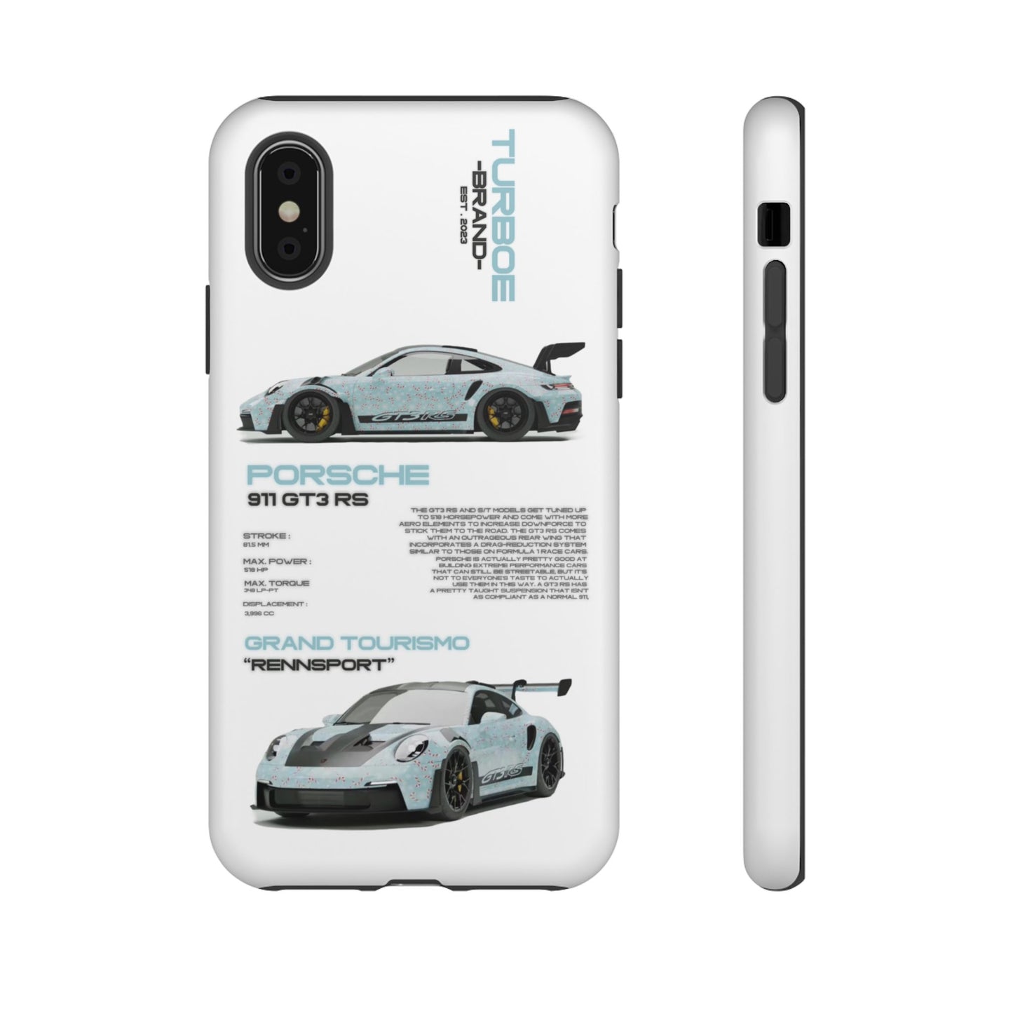 TURBOE PORSCHE GT3 RS PHONE CASES
