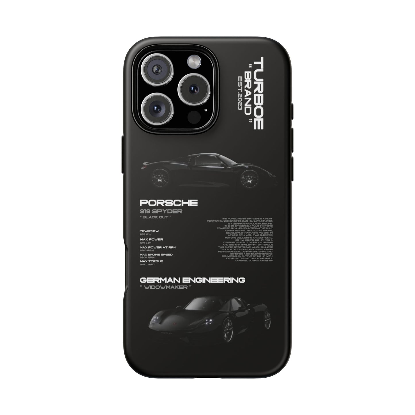 TURBOE PORSCHE SPYDER 918 PHONE CASES