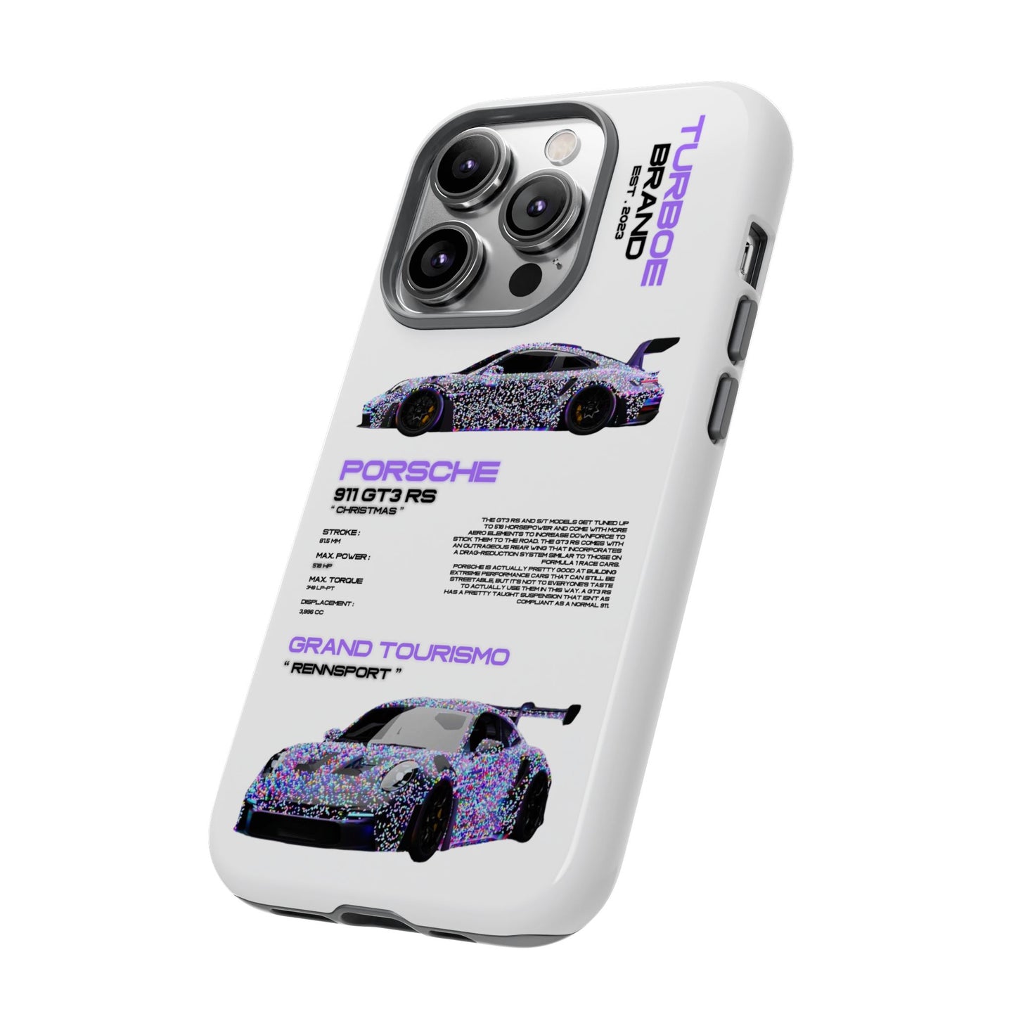 CHRISTMAS PORSCHE GT3 RS PHONE CASES