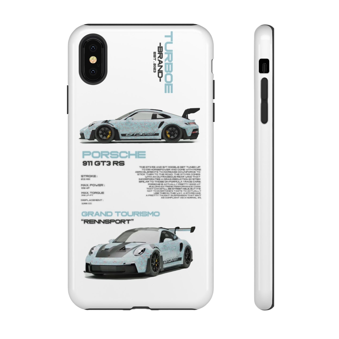 TURBOE PORSCHE GT3 RS PHONE CASES