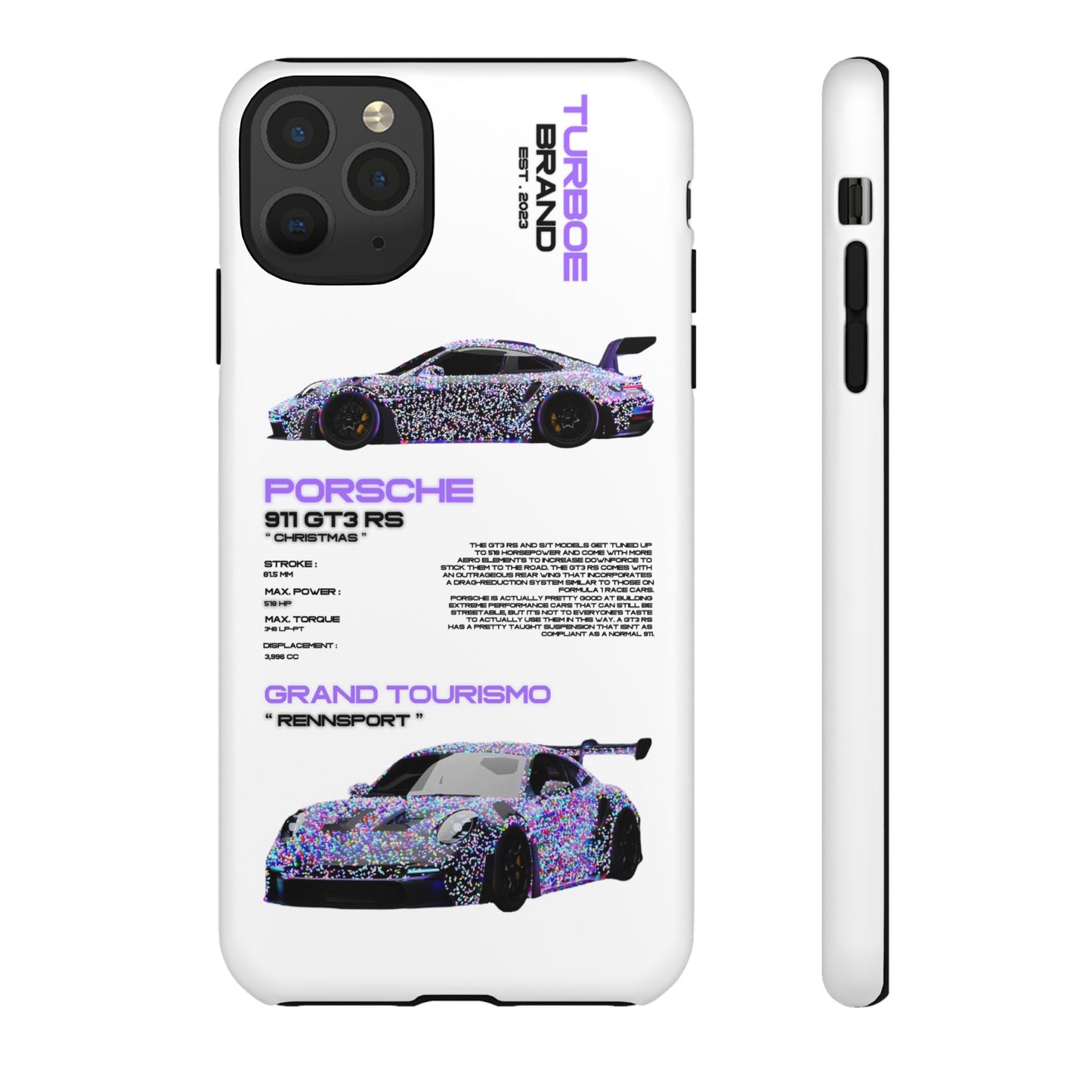 CHRISTMAS PORSCHE GT3 RS PHONE CASES