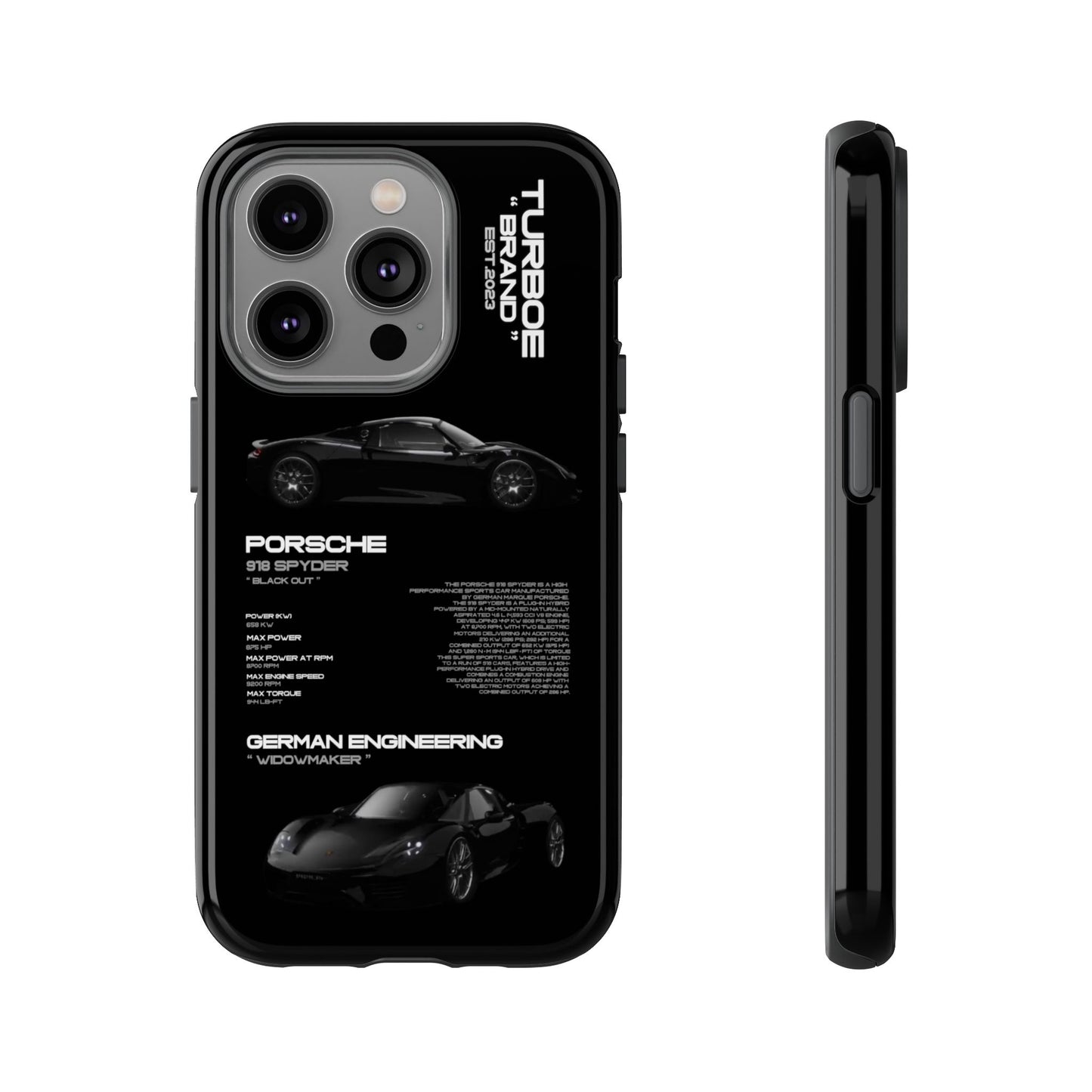 TURBOE PORSCHE SPYDER 918 PHONE CASES