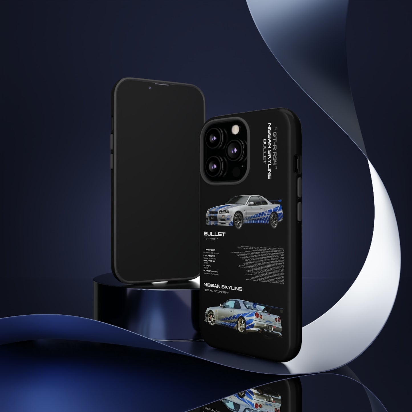 TURBOE BULLIT NISSAN GTR R34 PHONE CASES