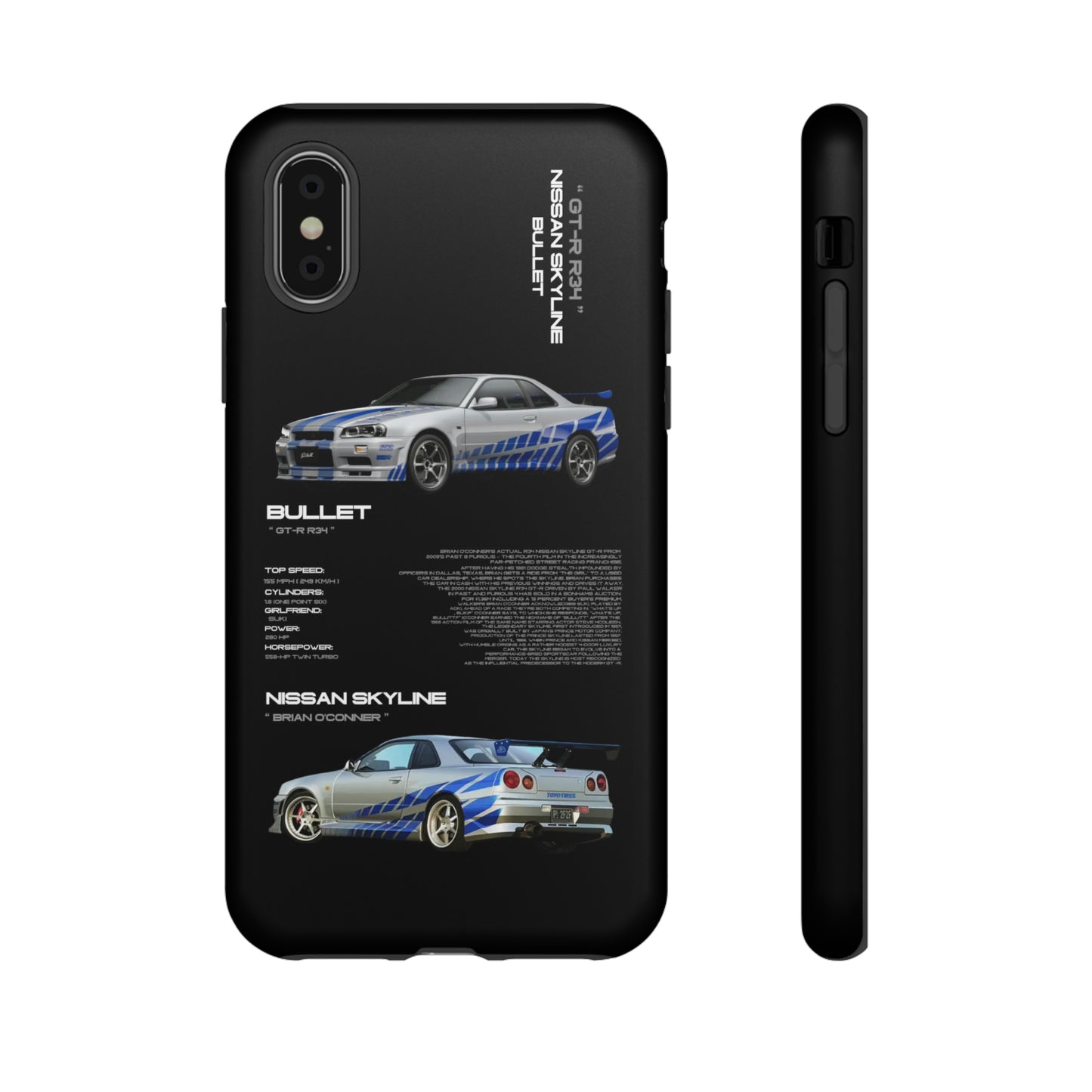 TURBOE BULLIT NISSAN GTR R34 PHONE CASES