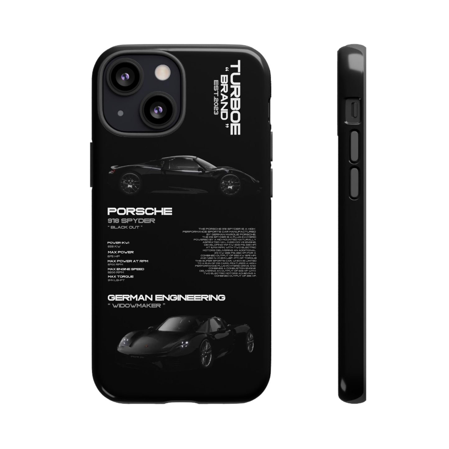 TURBOE PORSCHE SPYDER 918 PHONE CASES