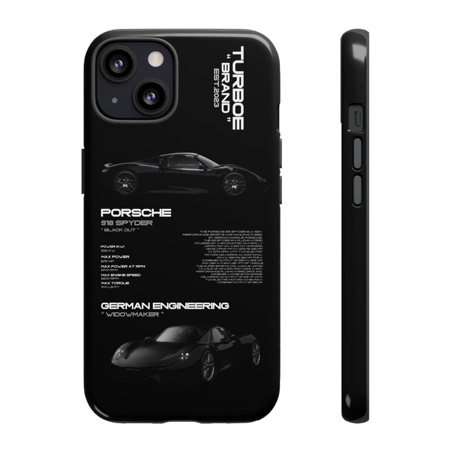 TURBOE PORSCHE SPYDER 918 PHONE CASES