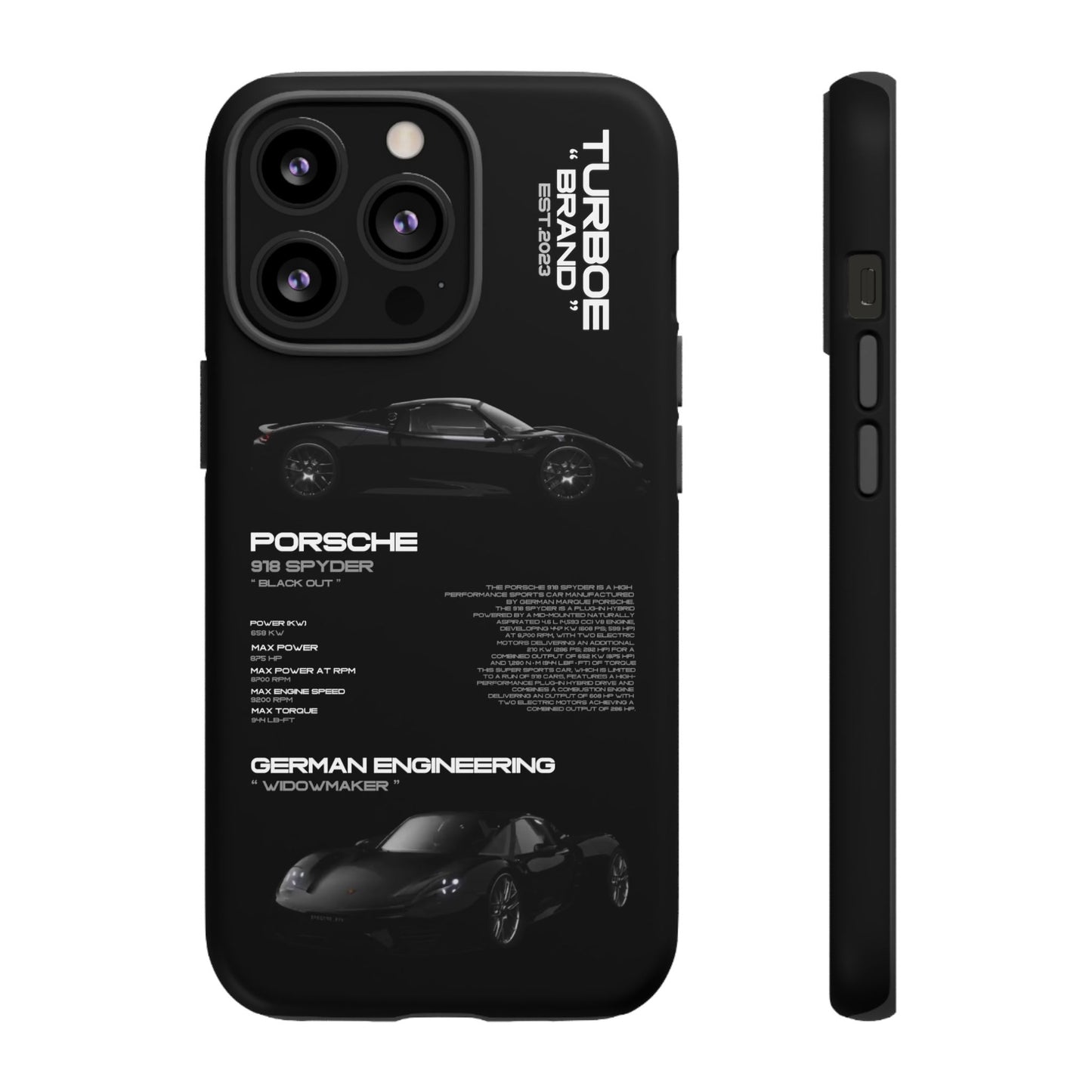 TURBOE PORSCHE SPYDER 918 PHONE CASES