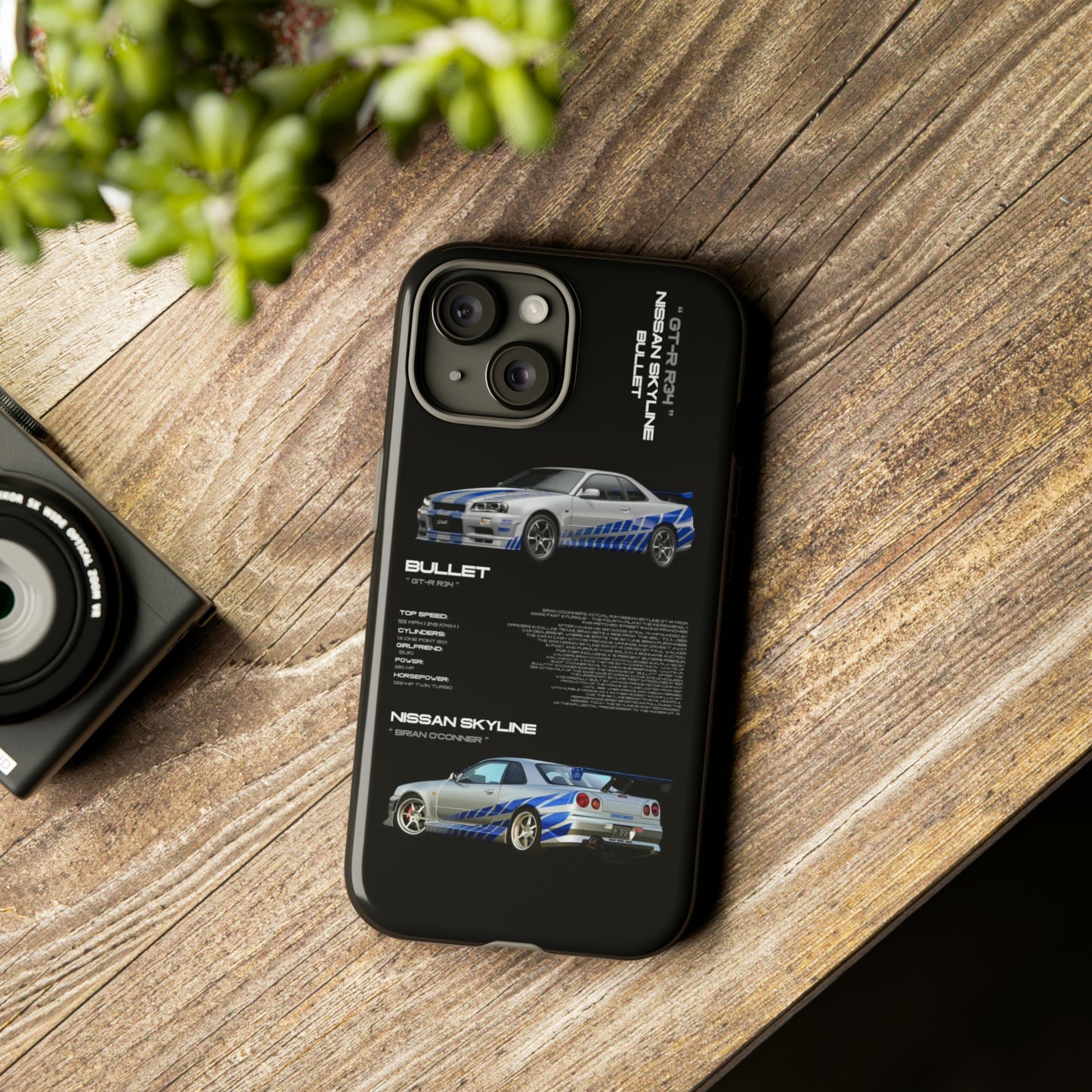 TURBOE BULLIT NISSAN GTR R34 PHONE CASES