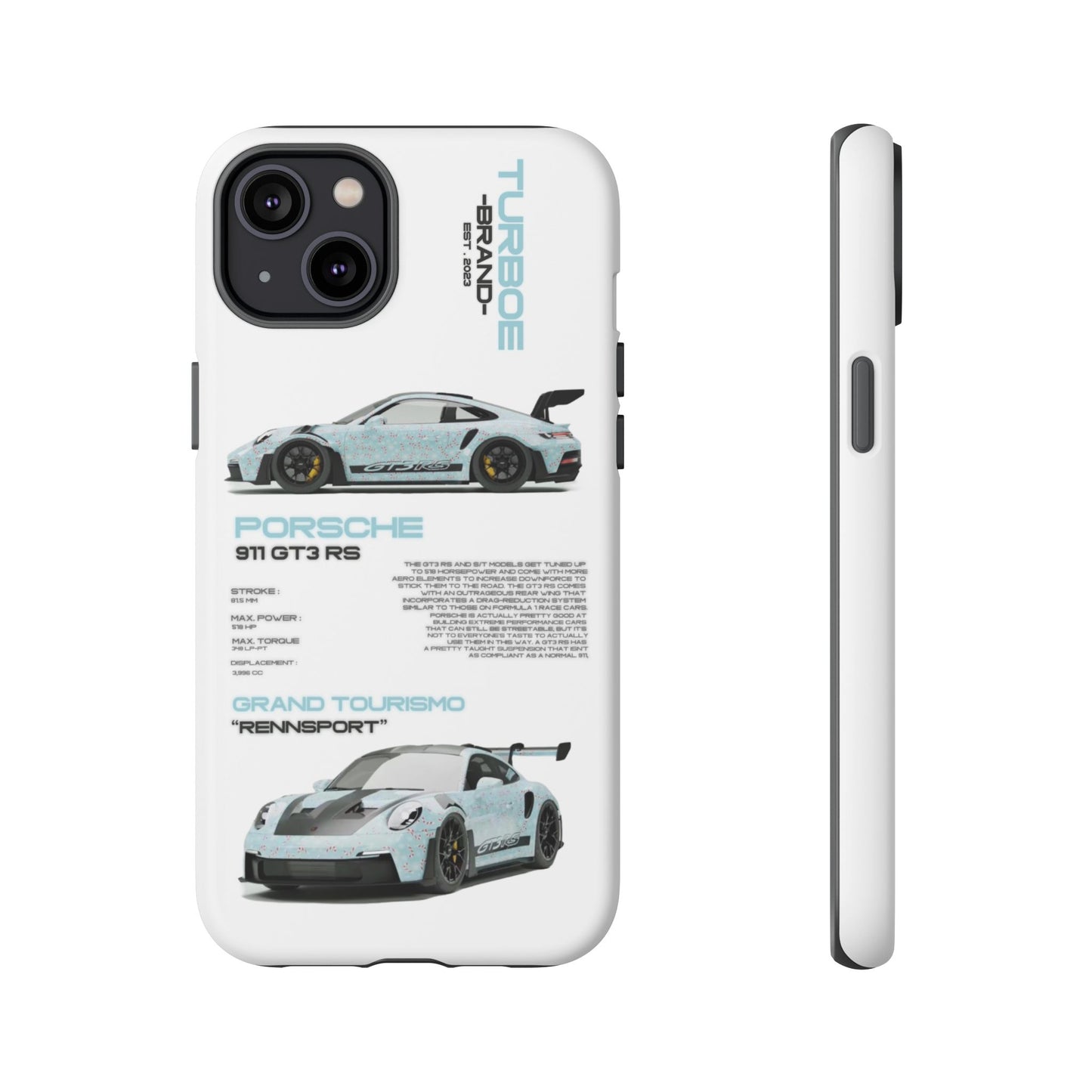 TURBOE PORSCHE GT3 RS PHONE CASES