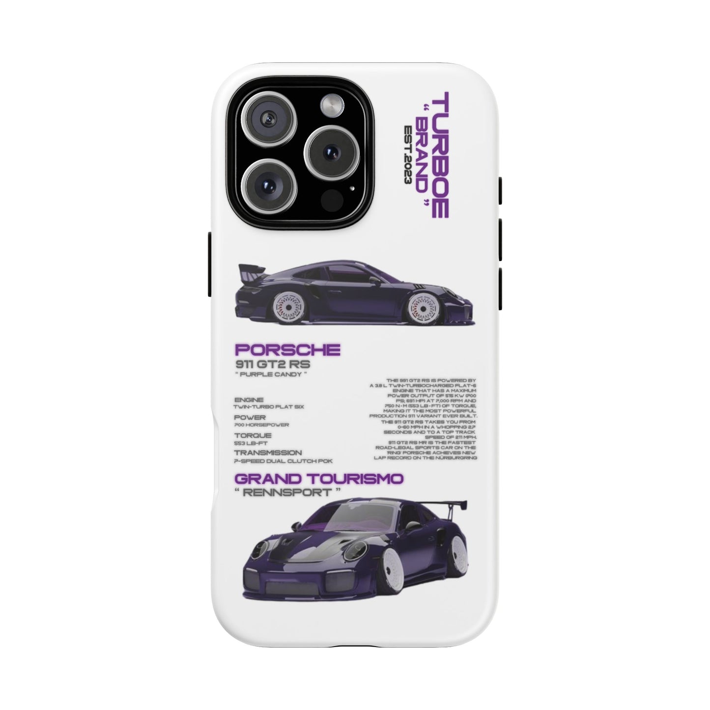 TURBOE PORSCHE GT2 RS PHONE CASES