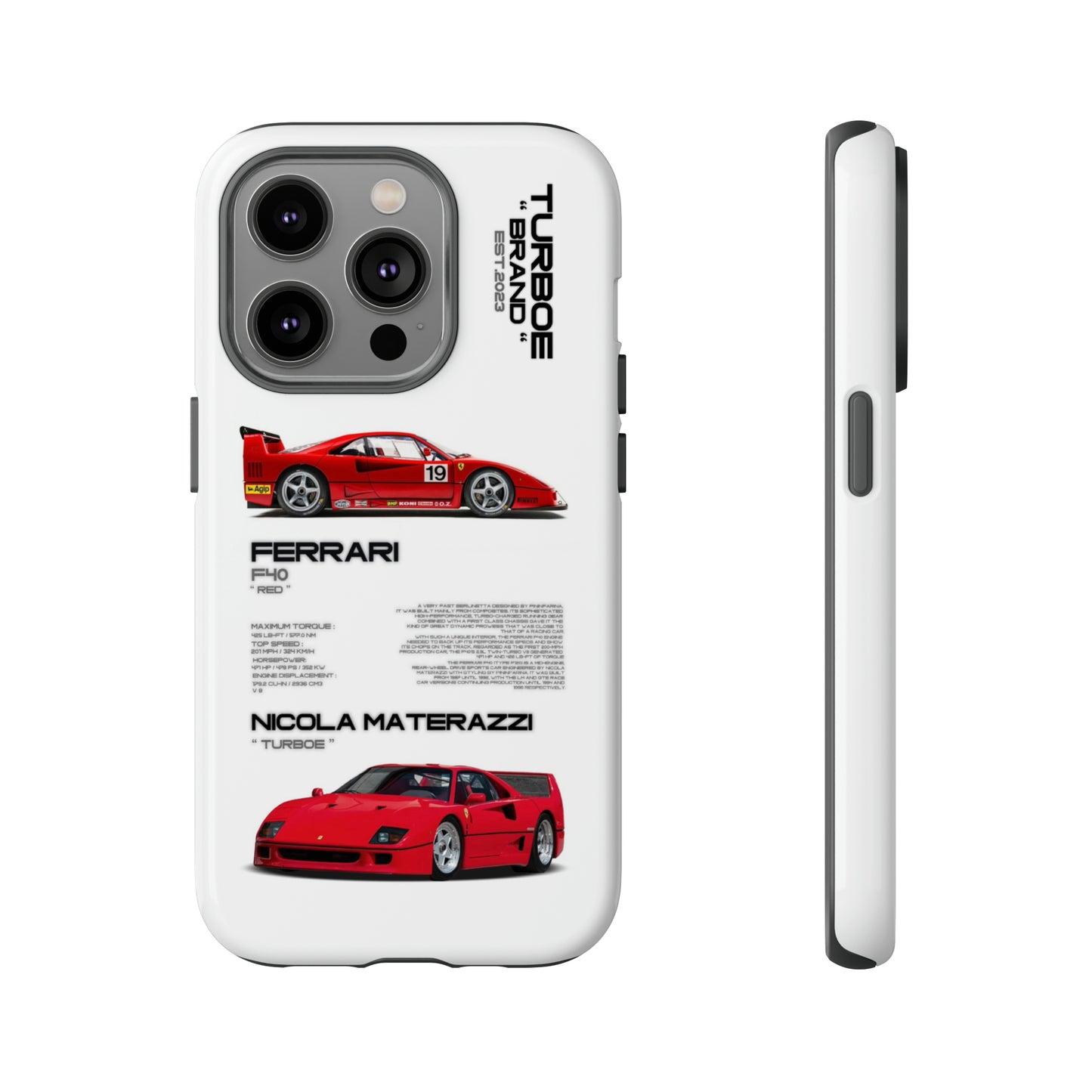 TURBOE FERRARI F40 PHONE CASES