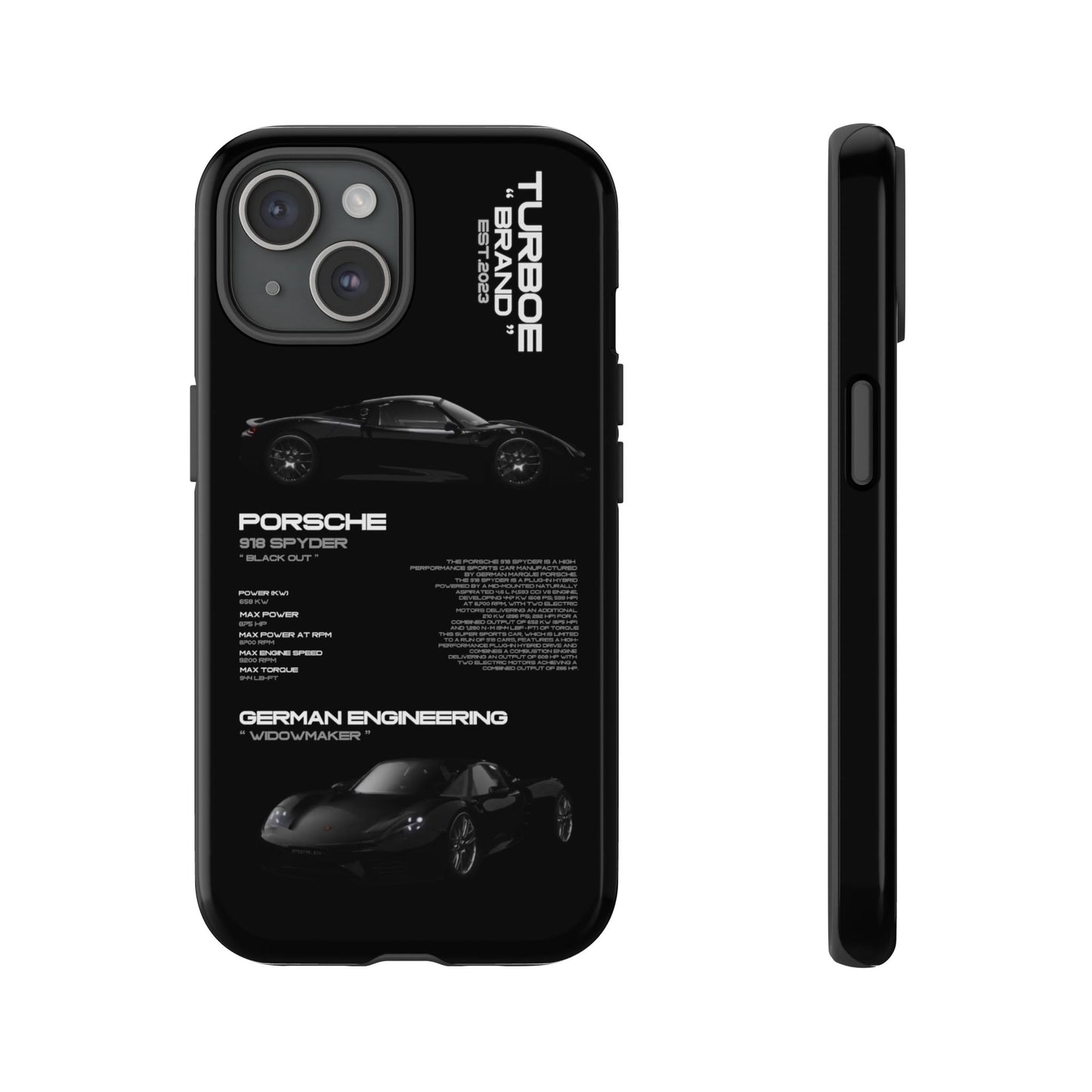 TURBOE PORSCHE SPYDER 918 PHONE CASES