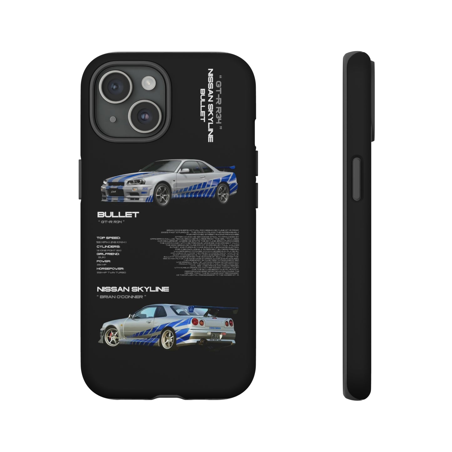 TURBOE BULLIT NISSAN GTR R34 PHONE CASES